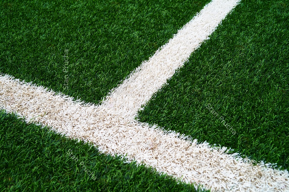 soccer field close up